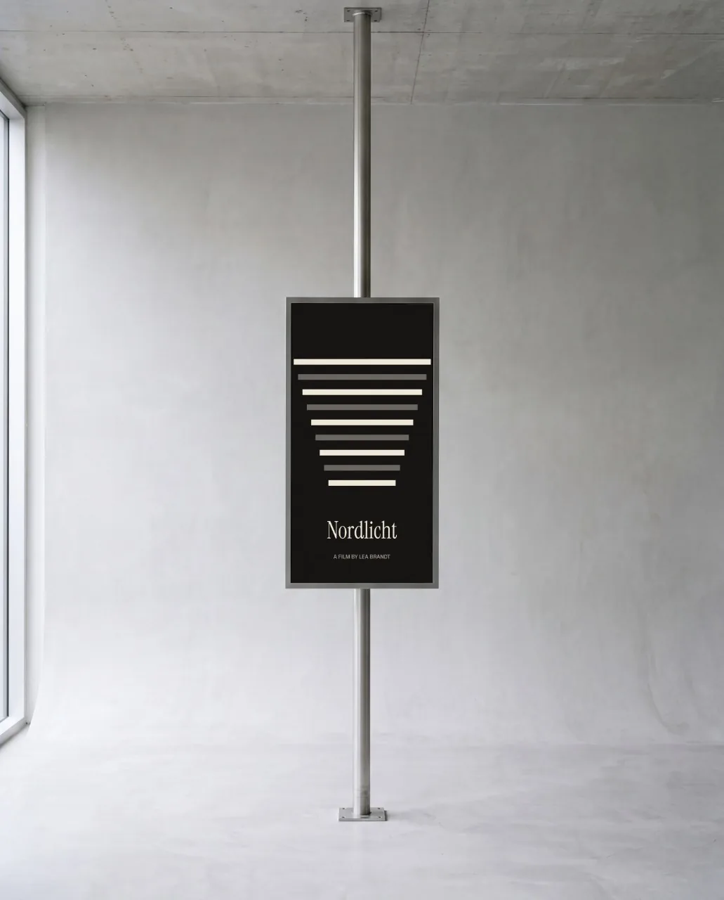 Mockup: Tela vertical em haste
