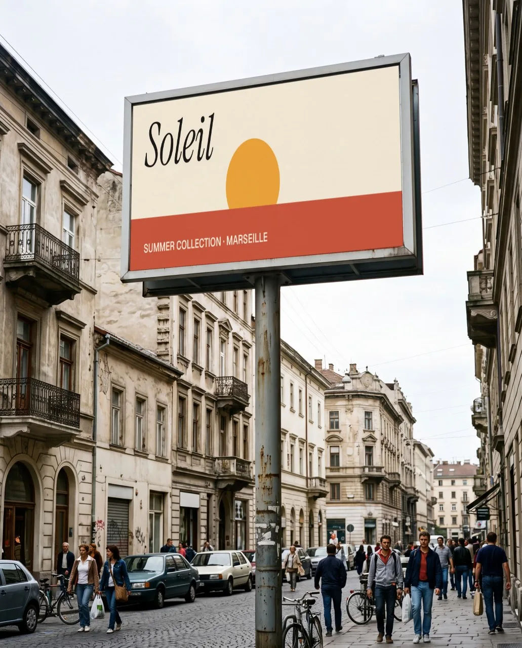 Mockup: Valla junto a la autopista