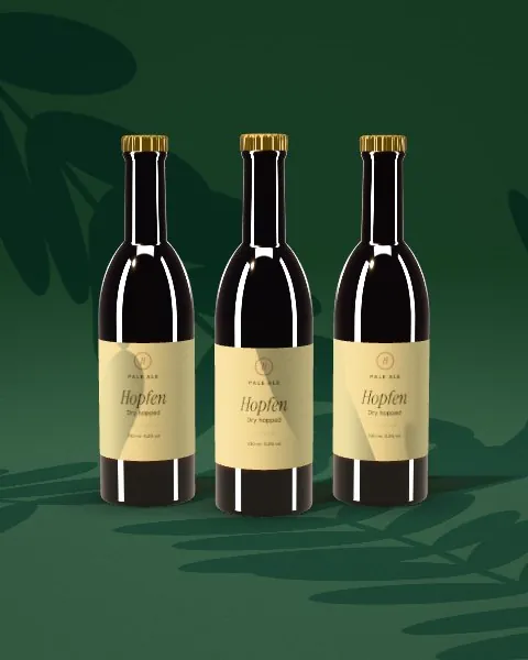 Beer trio · Forest green mockup