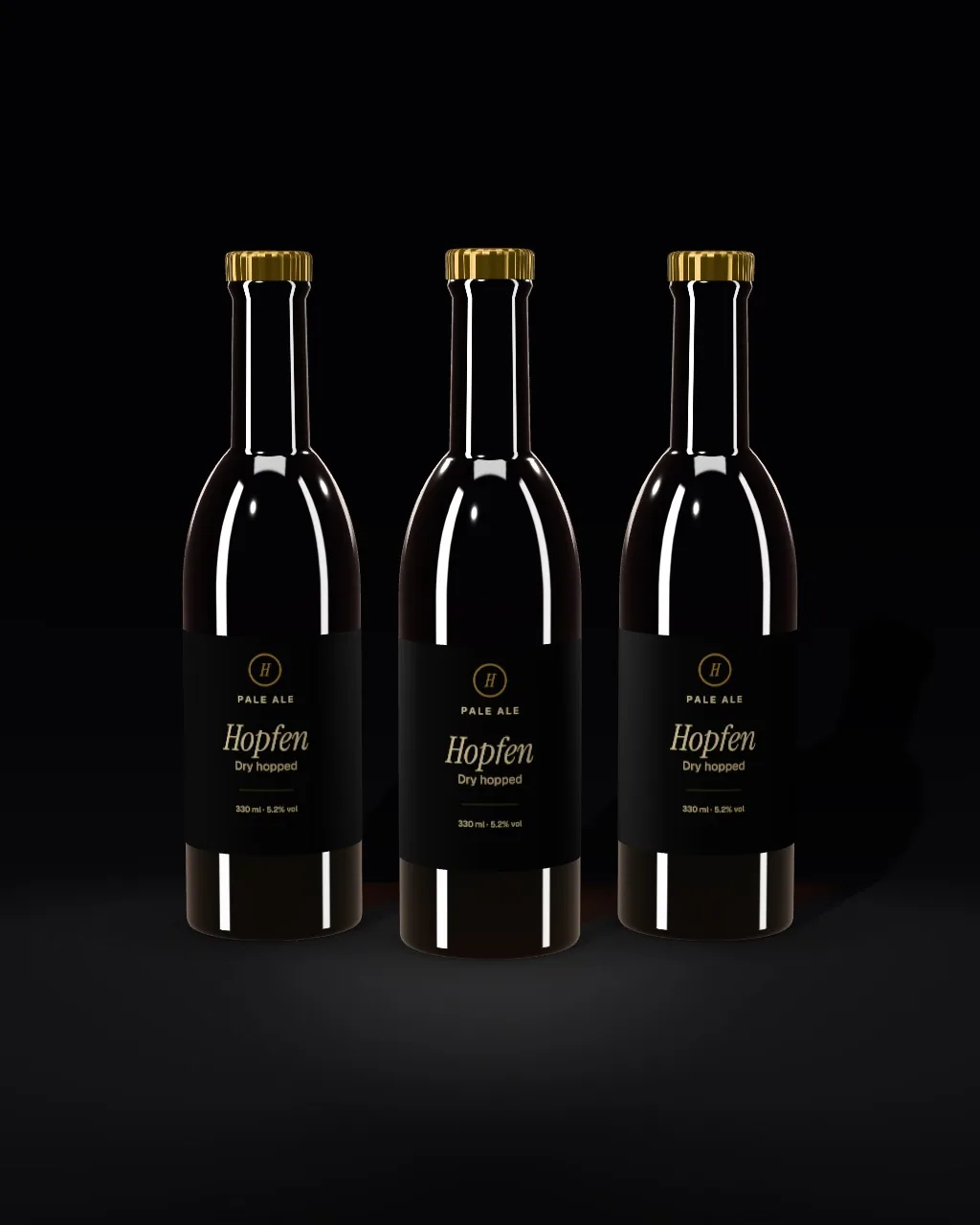 Beer trio · Black mockup