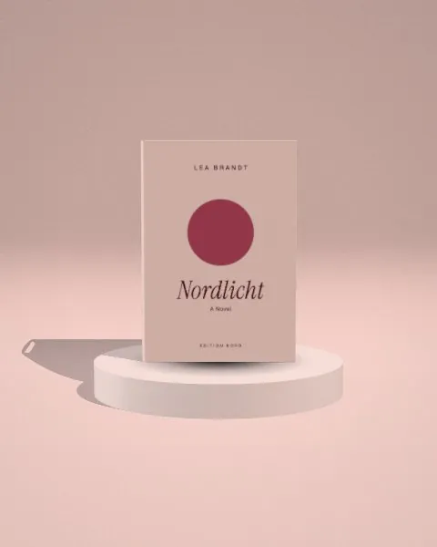 Hardcover book · Blush plinth · front mockup