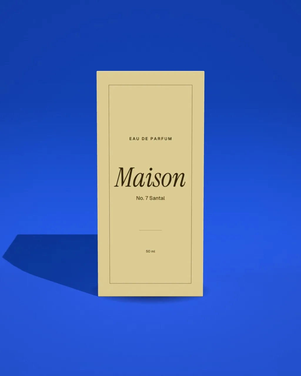 Folding box · Cobalt · front mockup