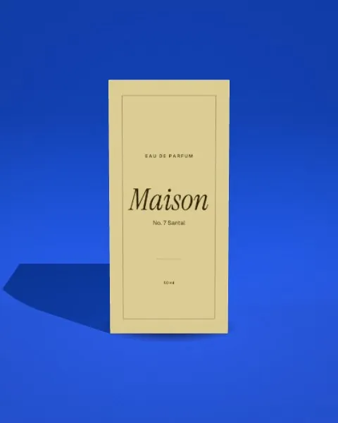 Folding box · Cobalt · front mockup