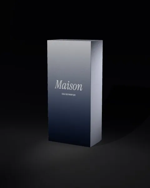 Folding box · Black · 3/4 mockup