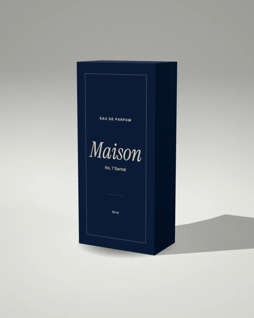 Folding box · Light studio · 3/4 mockup
