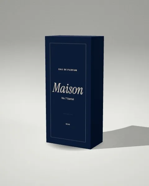 Folding box · Light studio · 3/4 mockup