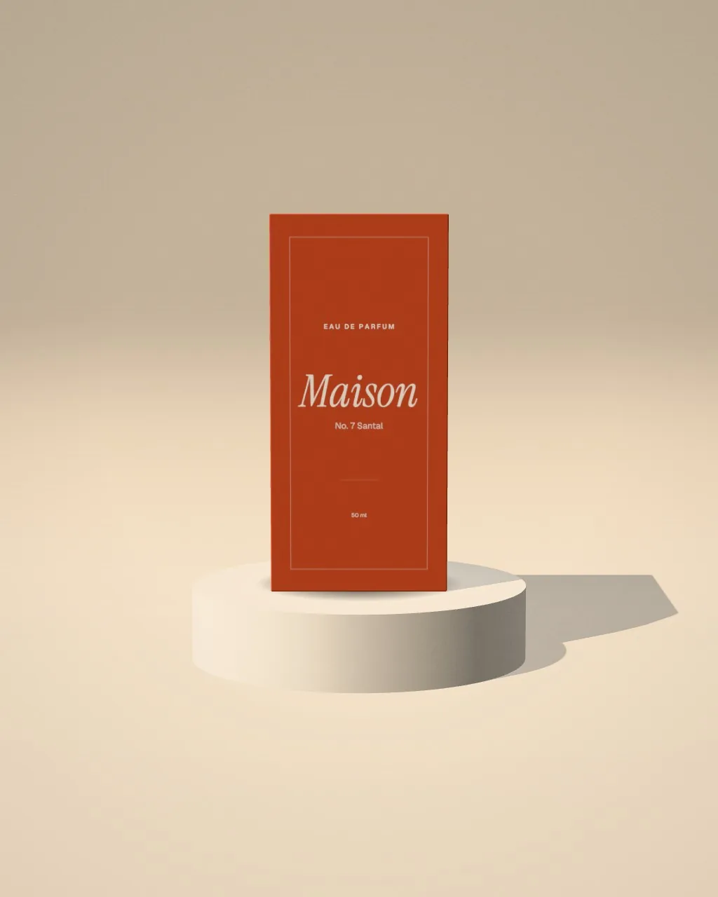 Folding box · Sand plinth · front mockup