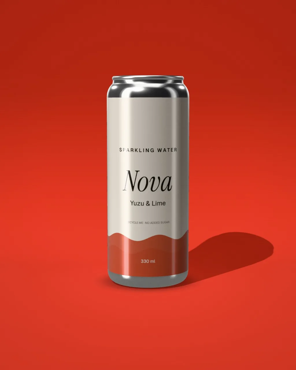 Slim can · Red · front mockup