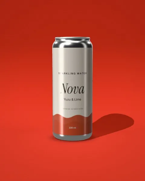 Slim can · Red · front mockup