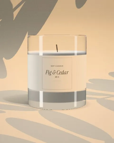 Scented candle · Sunlight · front mockup