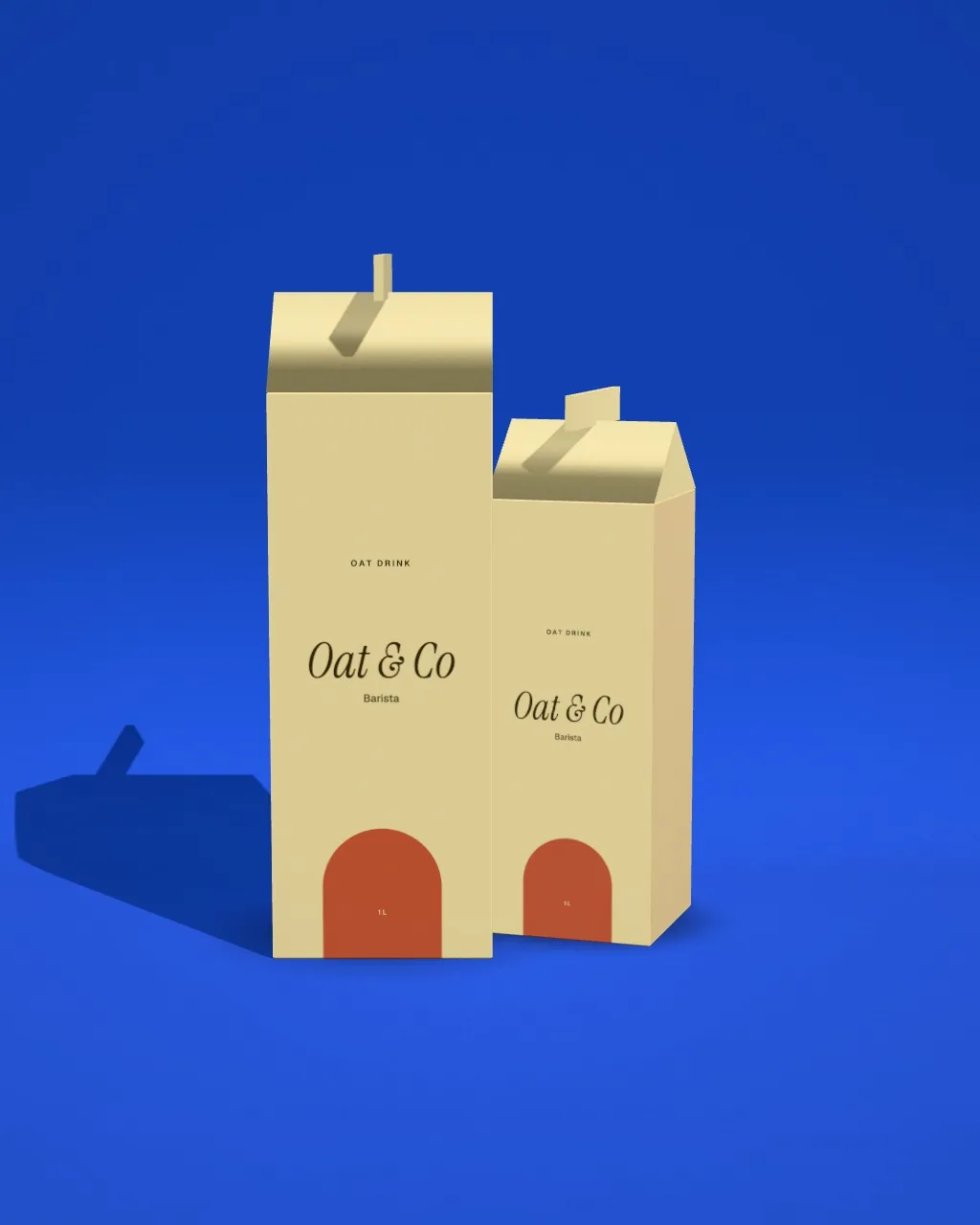 Carton duo · Cobalt mockup
