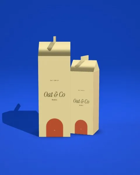 Carton duo · Cobalt mockup