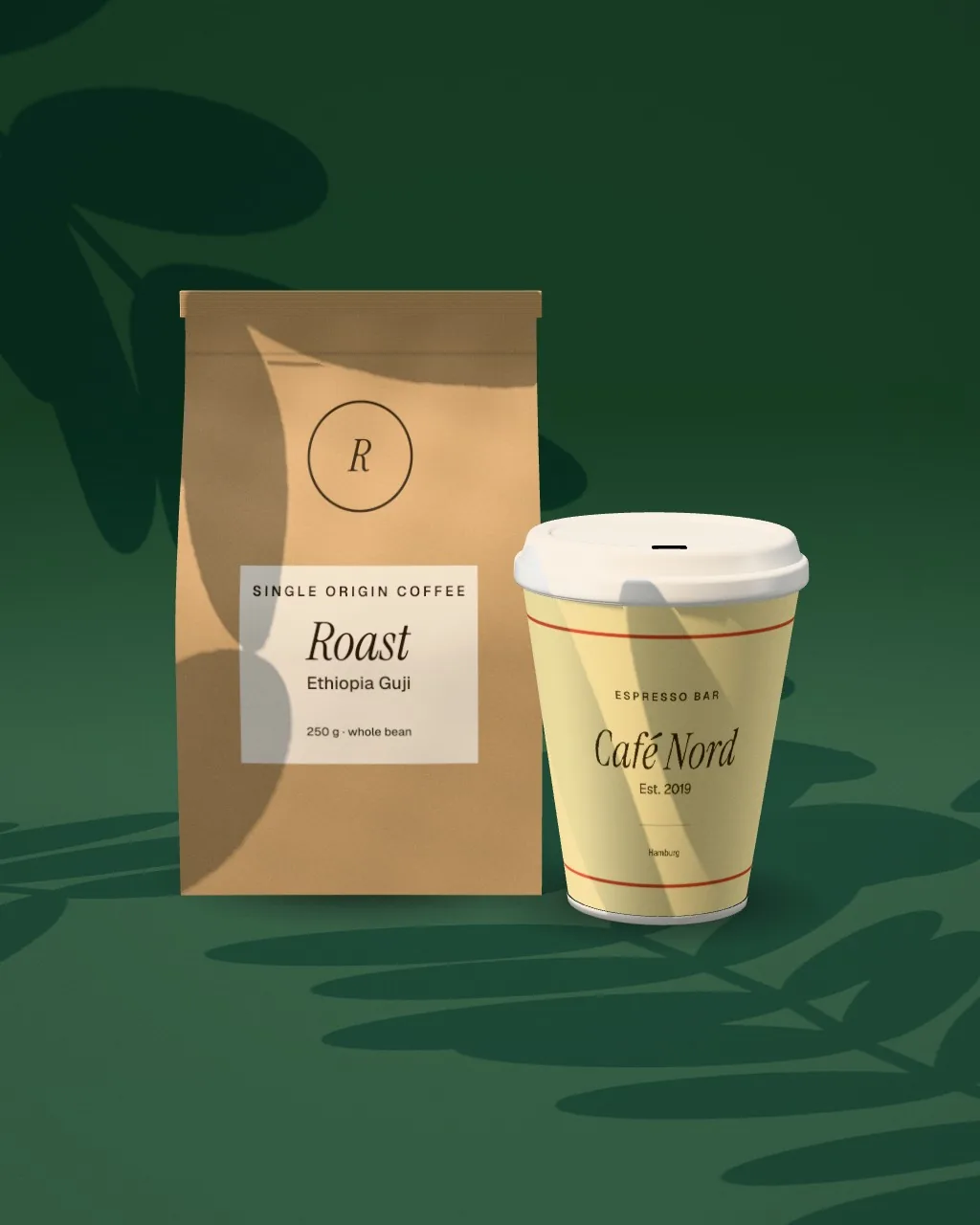 Coffee set · Forest green mockup