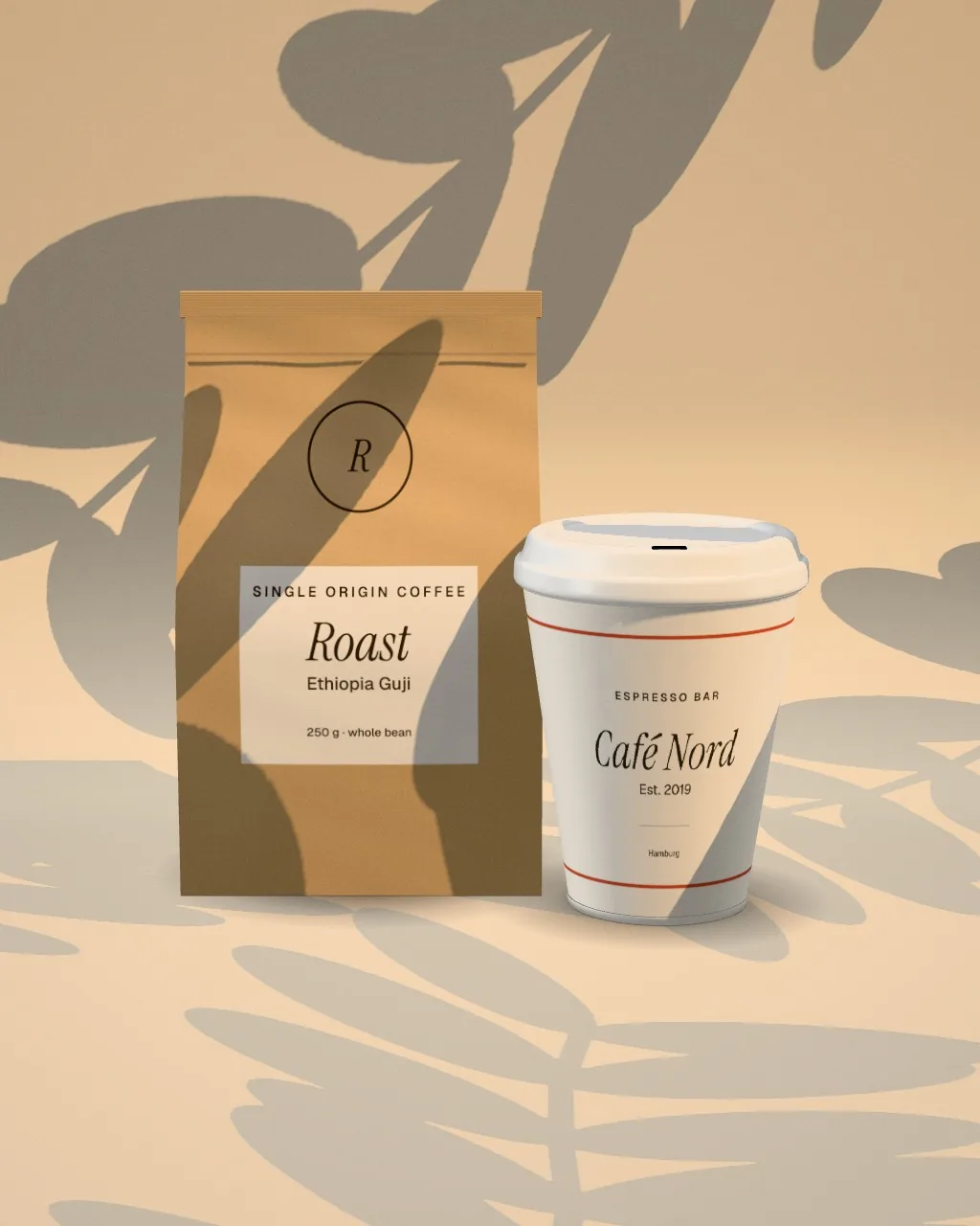 Coffee set · Sunlight mockup