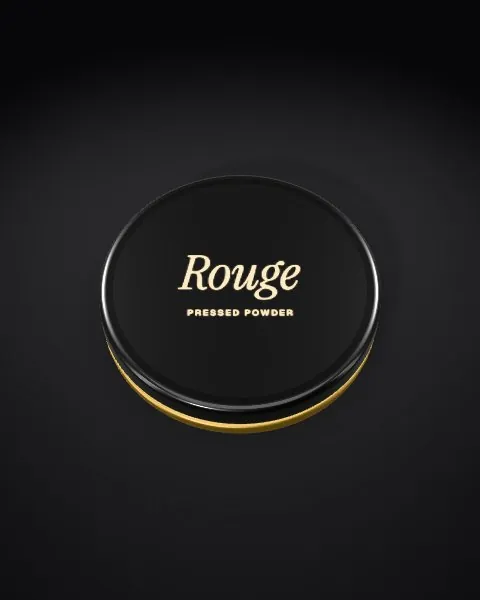 Powder compact · Black · from above mockup