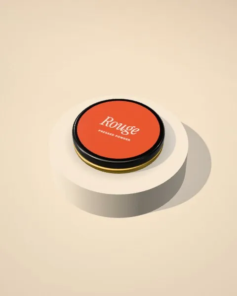 Powder compact · Sand plinth · angled mockup