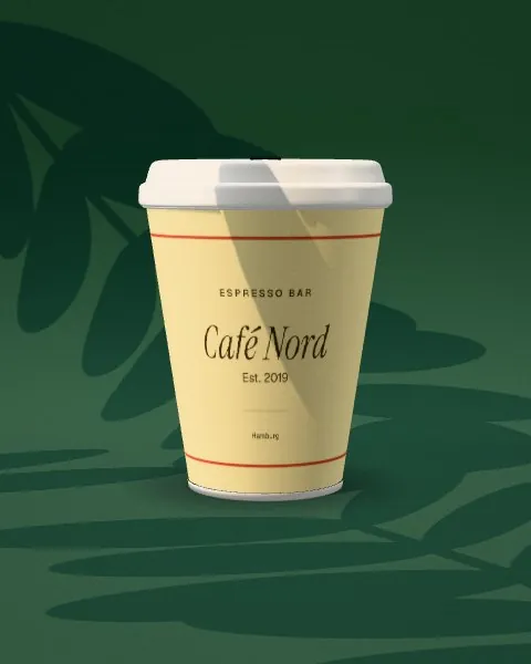 Coffee cup · Forest green · front mockup