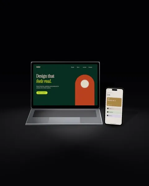 Device set · Black mockup