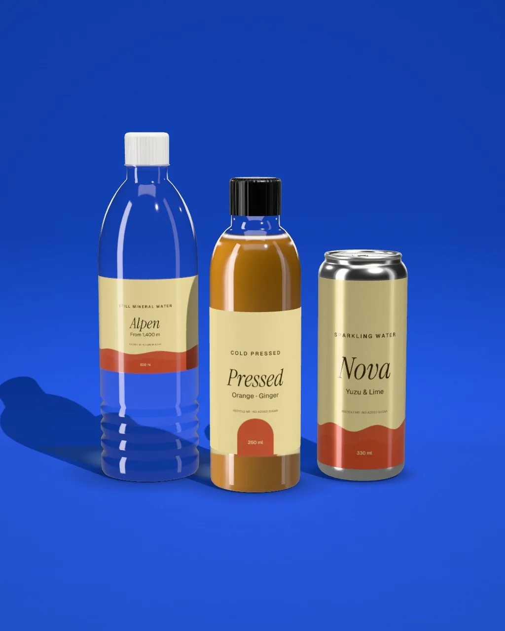 Drinks set · Cobalt mockup