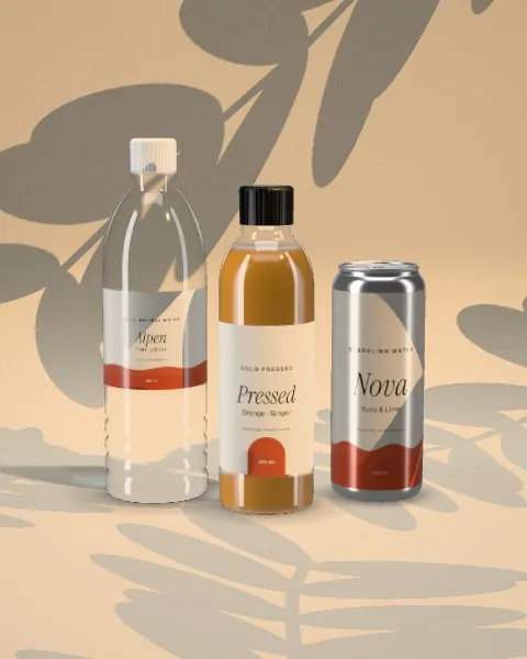Drinks set · Sunlight mockup