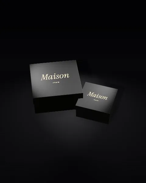 Gift box stack · Black mockup