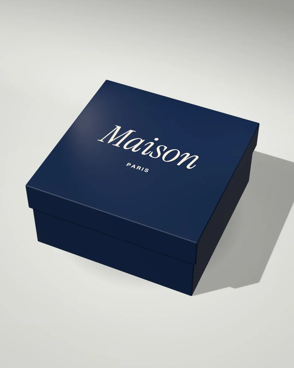 Gift box with lid · Light studio · angled mockup
