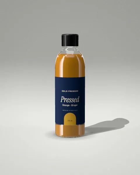 Juice bottle · Light studio · front mockup
