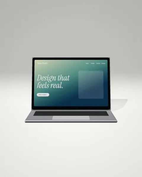 Laptop · Light studio · front mockup