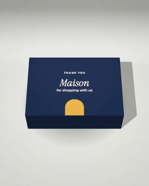 Mailer box · Light studio · from above mockup
