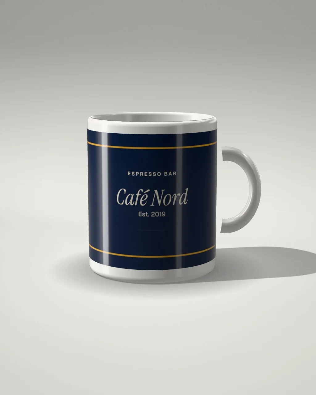 Mug · Light studio · 3/4 mockup