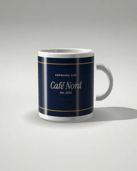Mug · Light studio · 3/4 mockup