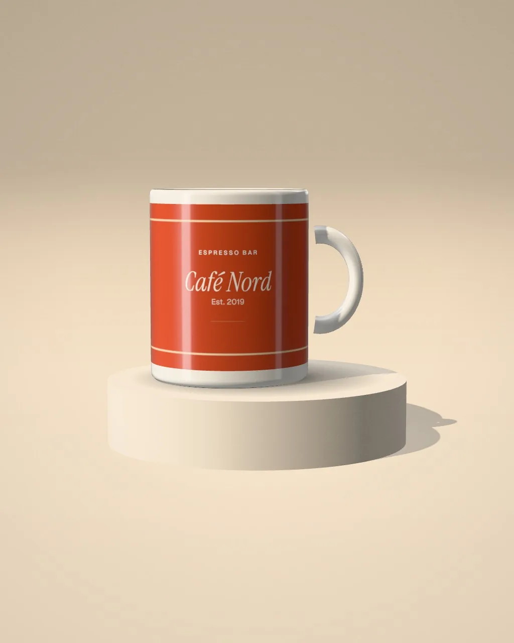 Mug · Sand plinth · front mockup
