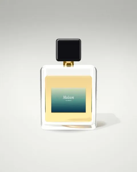Perfume bottle · Light studio · front mockup
