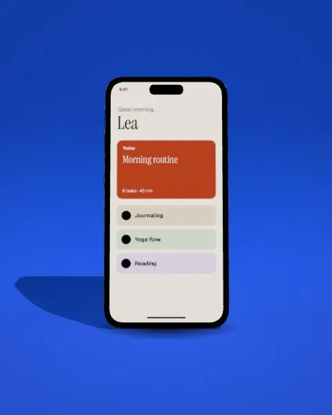Smartphone · Cobalt · hero angle mockup