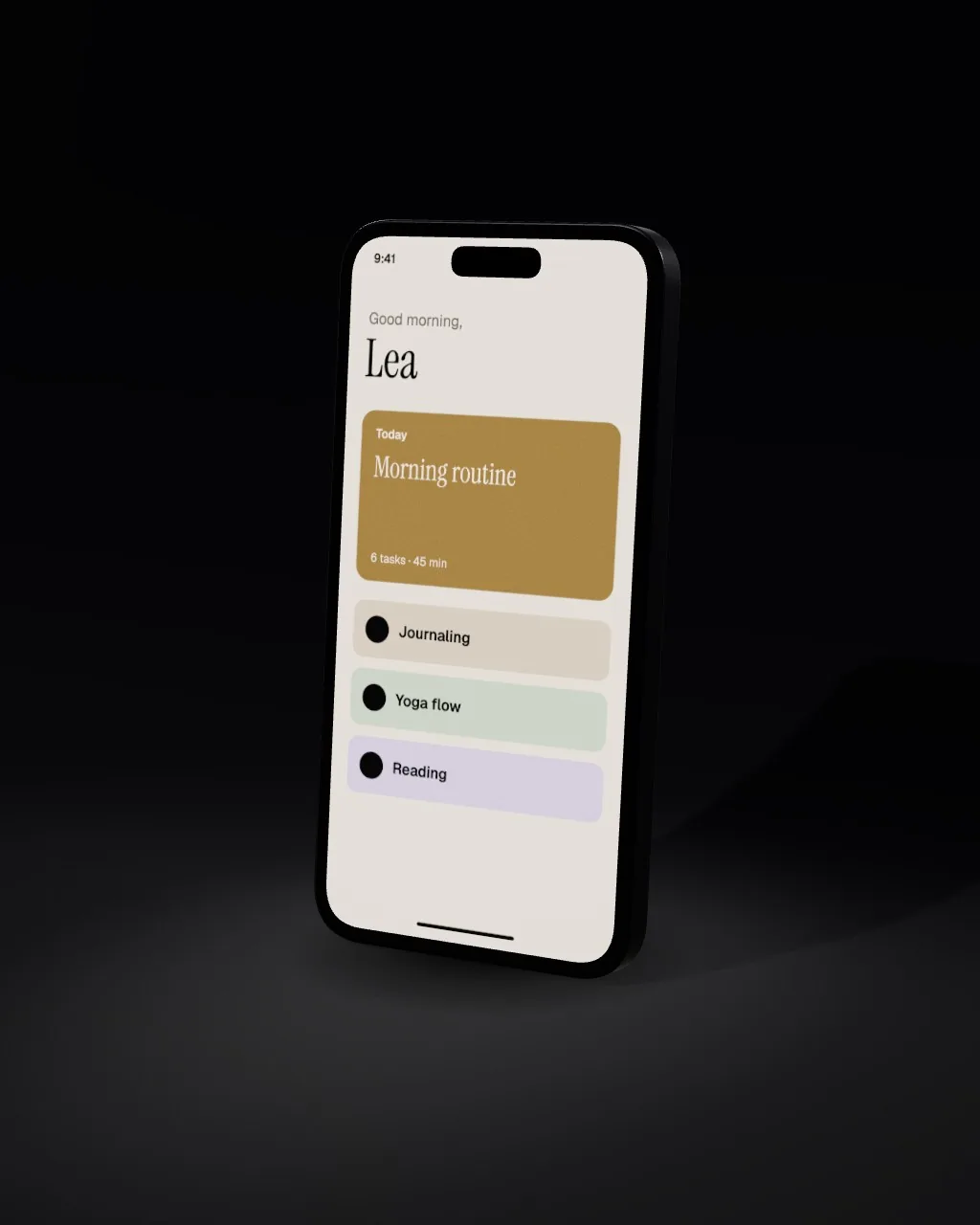 Smartphone · Black · 3/4 mockup