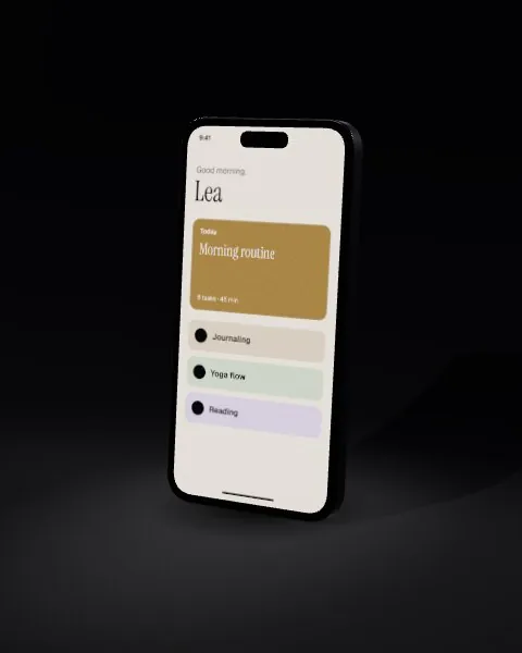 Smartphone · Black · 3/4 mockup