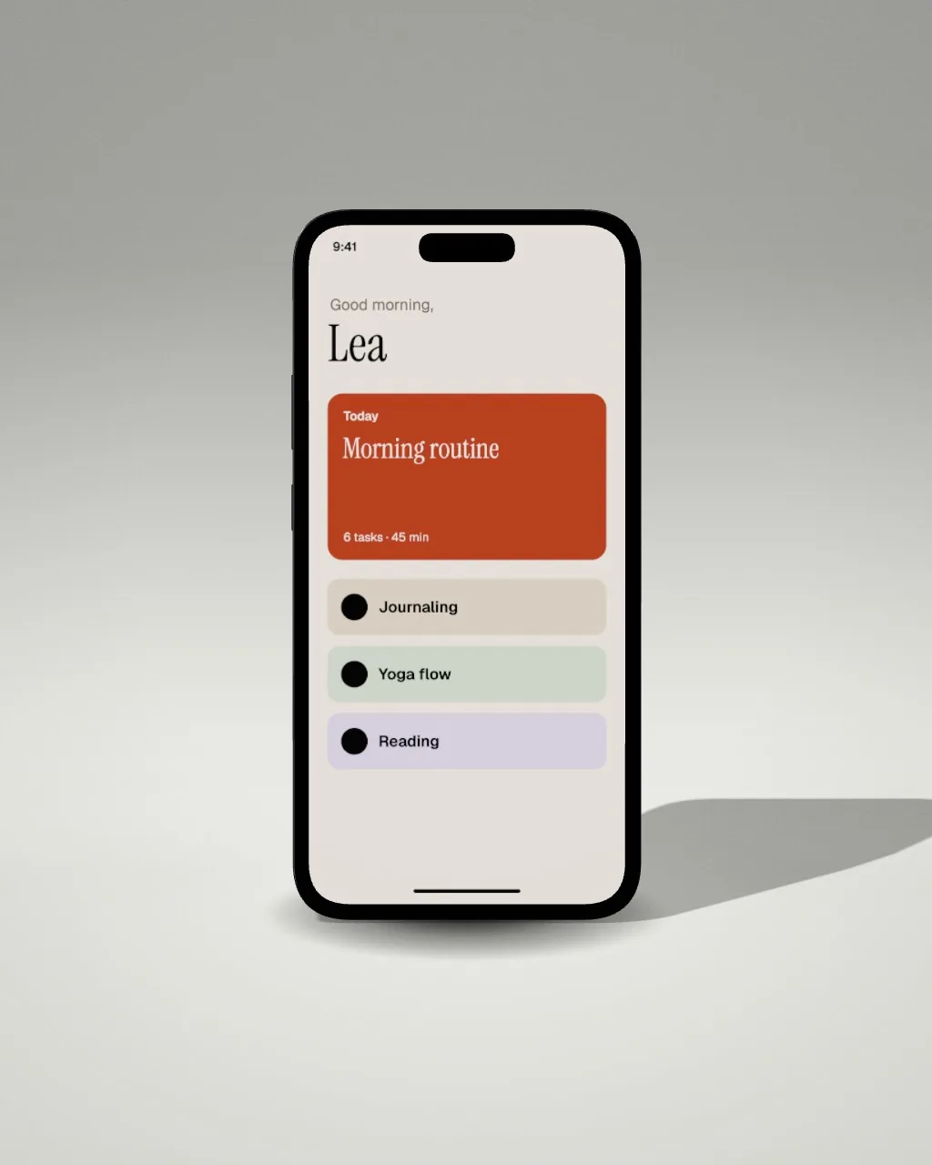 Smartphone · Light studio · front mockup