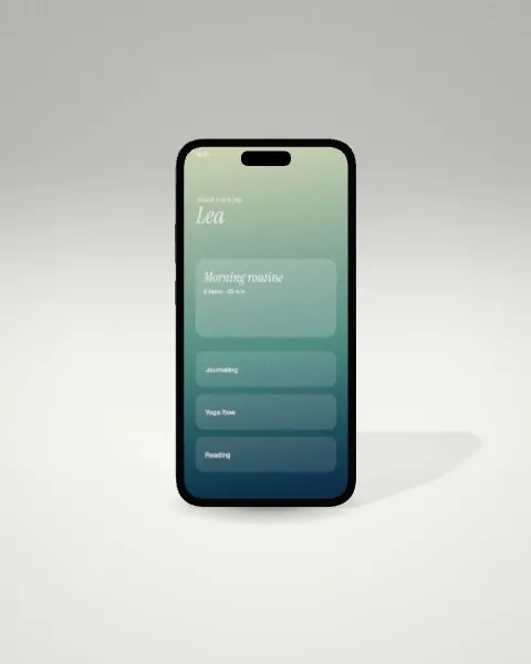 Smartphone · Light studio · front mockup