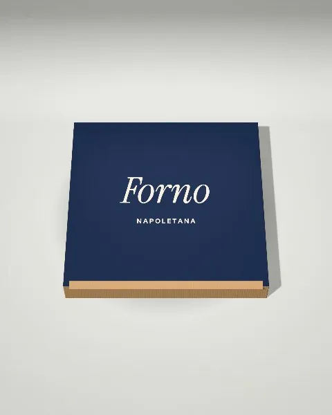 Pizza box · Light studio · from above mockup