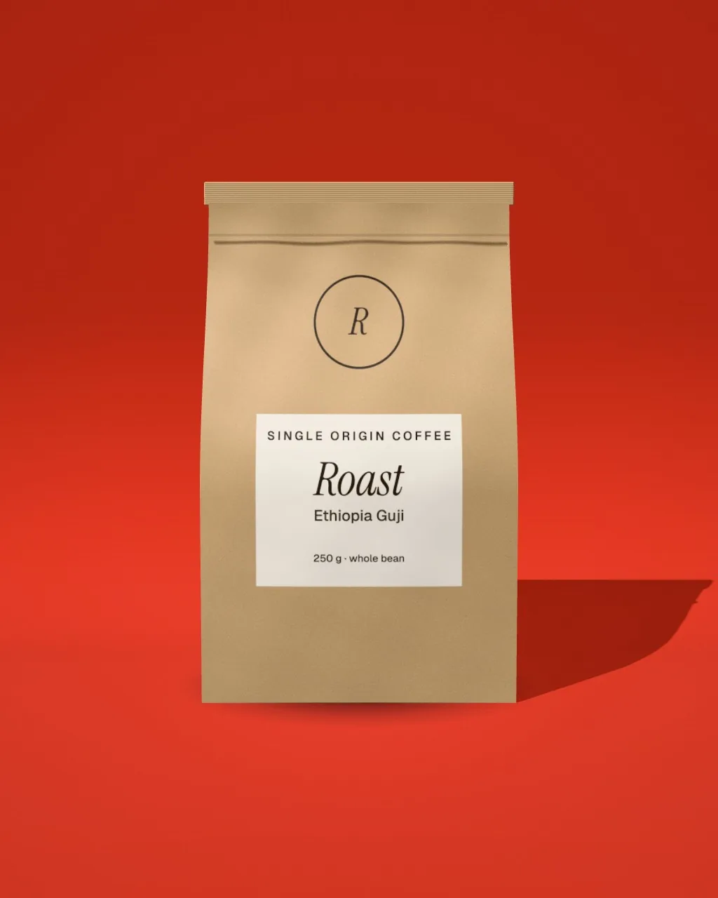 Stand-up pouch · Red · front mockup