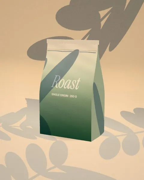 Stand-up pouch · Sunlight · 3/4 mockup