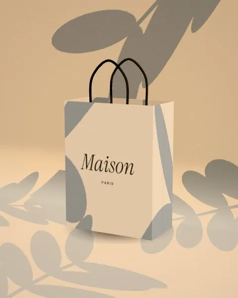 Paper bag · Sunlight · 3/4 mockup
