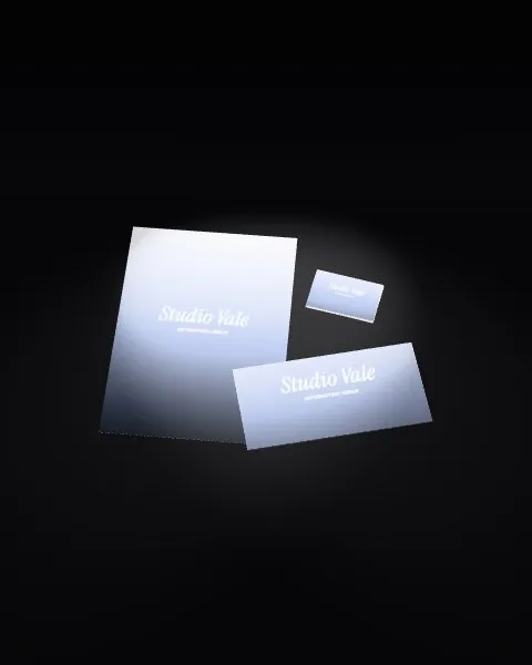Stationery set · Black mockup