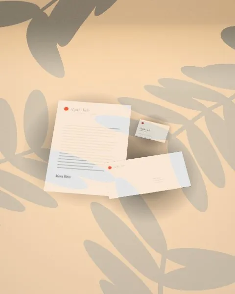 Stationery set · Sunlight mockup