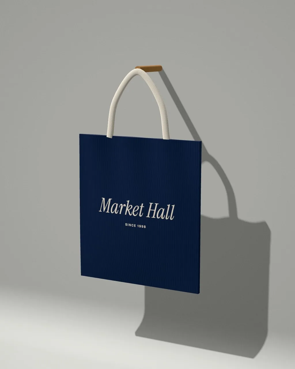 Tote bag · Light studio · 3/4 mockup