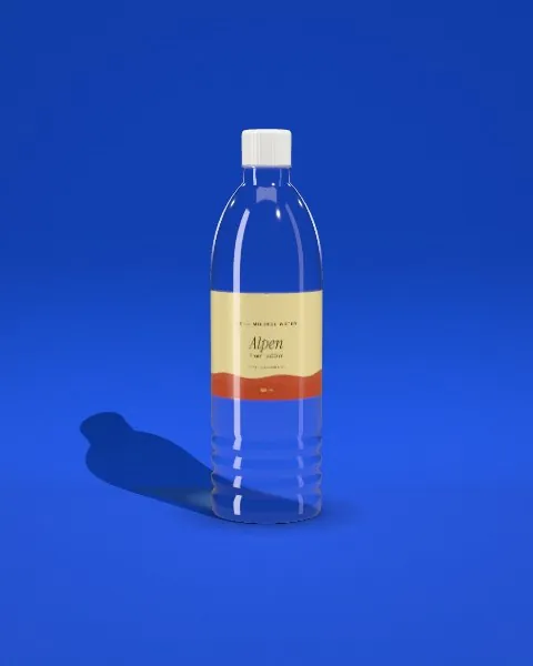 Water bottle · Cobalt · front mockup