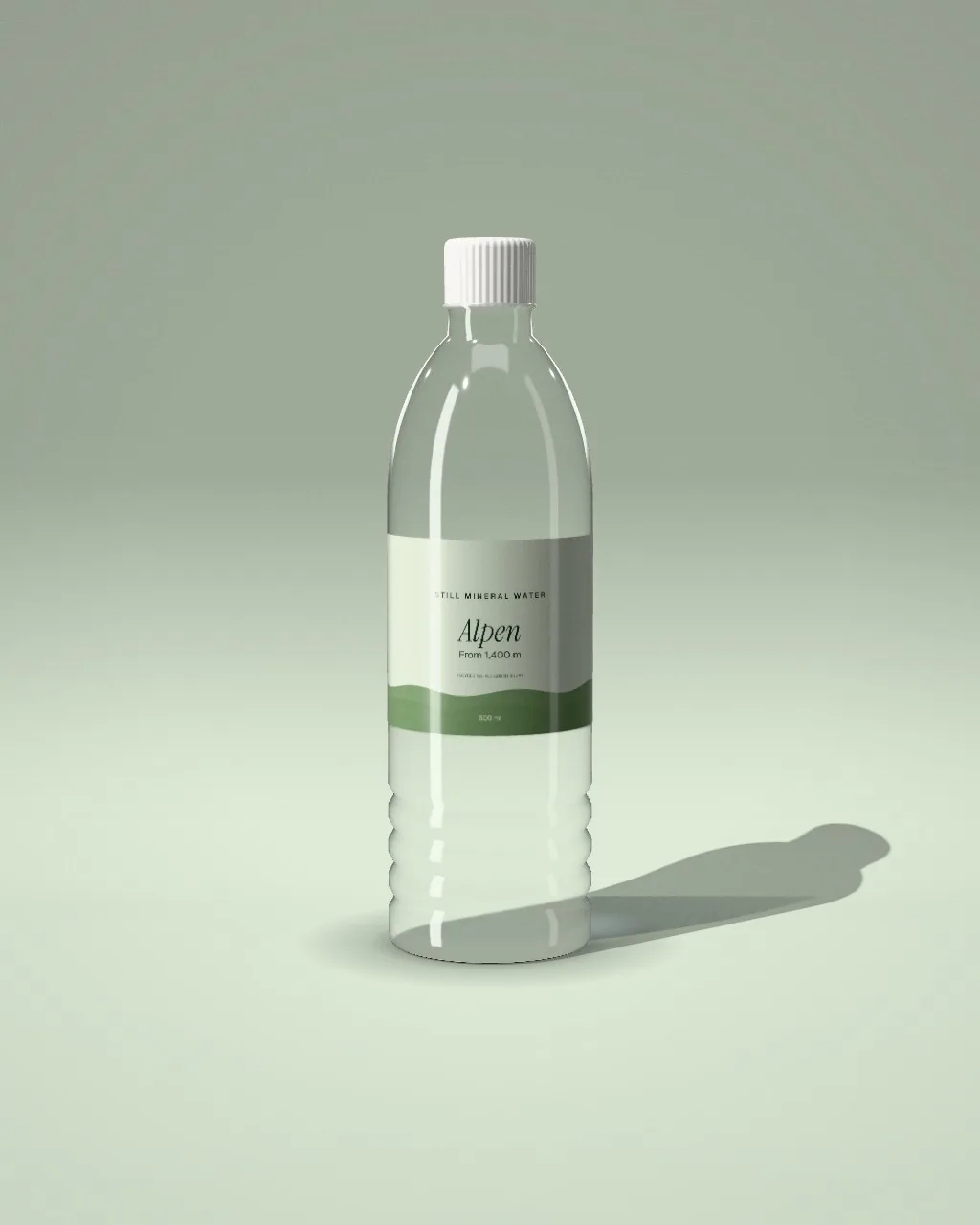 Water bottle · Sage · front mockup