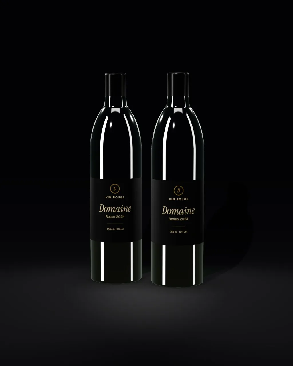 Wine duo · Black mockup
