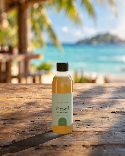 Juice bottle · Beach bar mockup