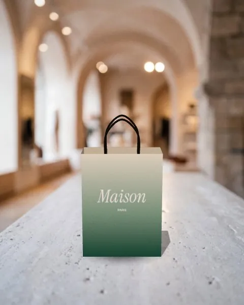 Paper bag · Boutique mockup